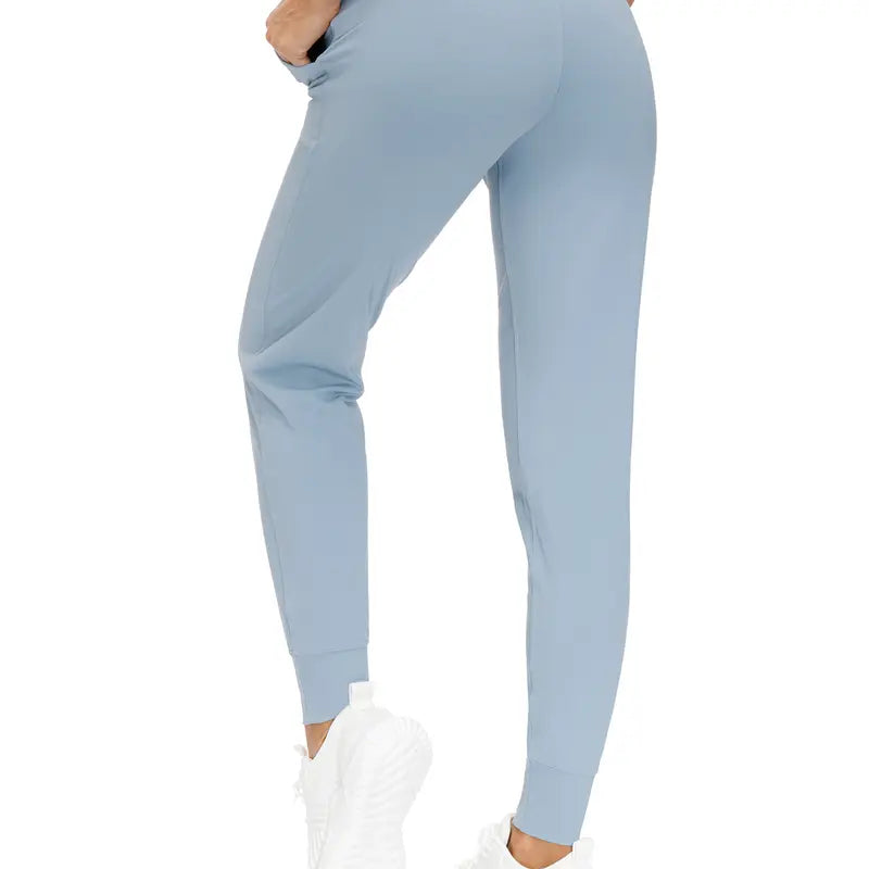 Women's Stretch Joggers with Pockets, Tapered